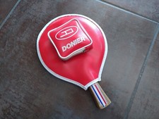 ANCIENNE HOUSSE DONIER SECRETIN RAQUETTE HIKARI PING PONG TENNIS DE TABLE - 80's