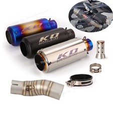 For CF-Moto 450SR 450SS 450NK 2022-2024 Black Muffler Tips Exhaust Mid Link Pipe