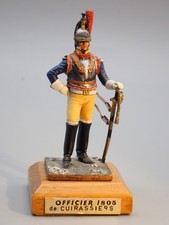 PLOMB  FIGURINE D ARTISTE  OFFICIER DES CUIRASSIERS