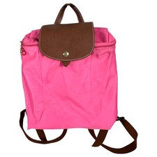 Longchamp Paris La Pliage Sac A Dos Modele Depose Candy Pink Nylon Backpack