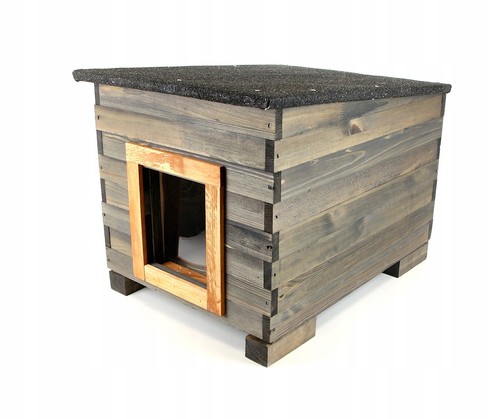 Maison pour chat bois - , isolé