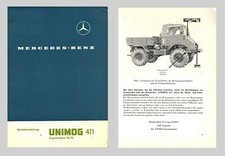 Mercedes Benz Unimog 411 C Owners Manual Original 1969