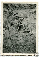 Rock Wall Climbing Man's Portrait - Old Year Photo. 1940