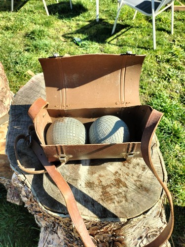 Ancienne paire boules - de,