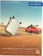 Publicité Advertising 068  2014    Samsonite bagages valise lite-lockerd