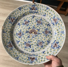 Ancien Grand Plat Faïence