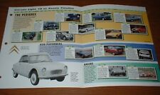 1945-99 HISTORY OF THE CITROEN BROCHURE PICTURE TIMELINE CX Visa GTI Turbo DS