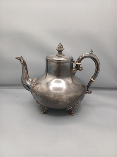 Théière métal argenté - théière, en