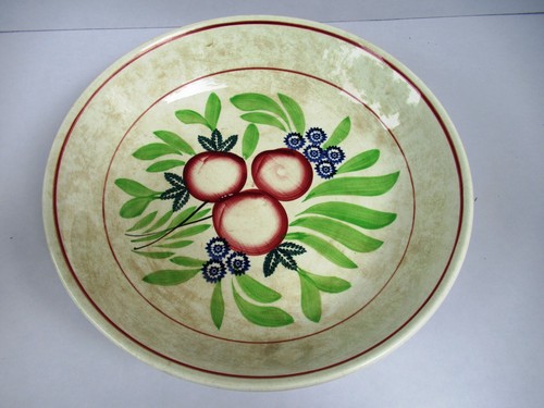 Ancien spongeware plaque bol - ancien,