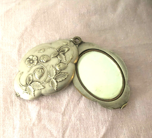 Ancien pendentif miroir - ancien,