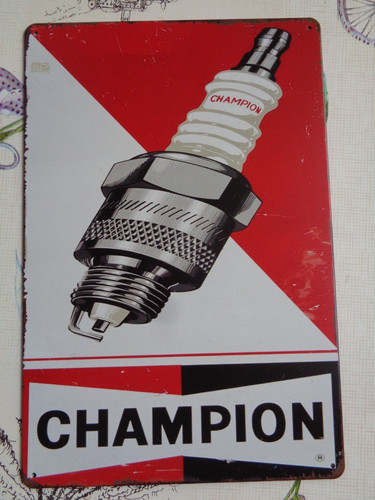 Tole metal bougie champion - tole,