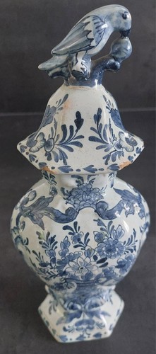 Potiche balustre faïence - potiche,