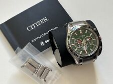 Citizen Eco-Drive Super Titanium Chronograph Green Dial Men's Watch CA4497-86X