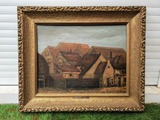 Ancien tableau huile sur