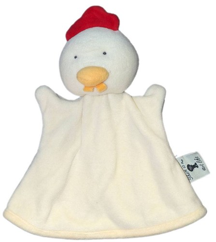 Doudou marionnette poule - doudou,
