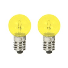 2x Ampoule 6V 6W jaune E10 à