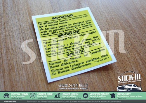 Autocollant stickers important - stickers,