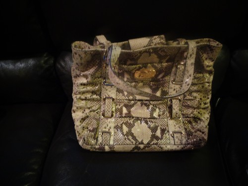 Michael kors tan snakeskin - kors,