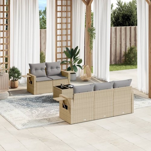 Salon jardin avec coussins - salon,