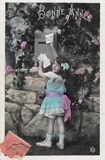 CP GOOD YEAR LITTLE GIRL NEAR MAILBOX