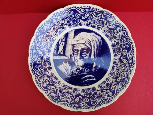 Grand plat décor - , delft