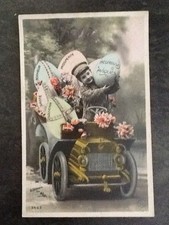 CP SMALL DRIVER CONVERTIBLE CAR EGGS WISHES FLOWERS - 36986