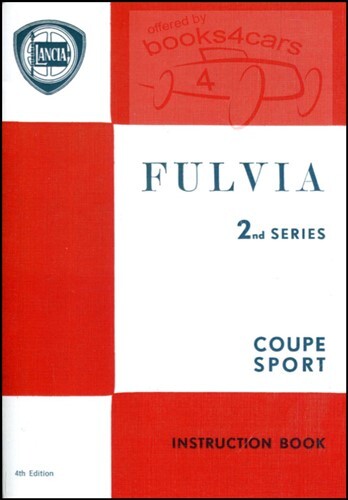Fulvia lancia owners manual - fulvia,