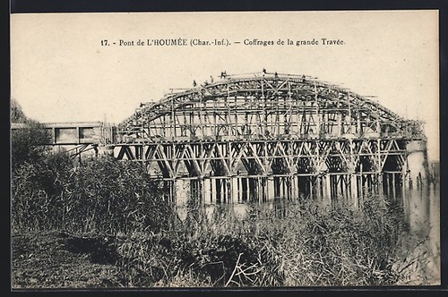 Cpa houmée pont - l´houmée,,