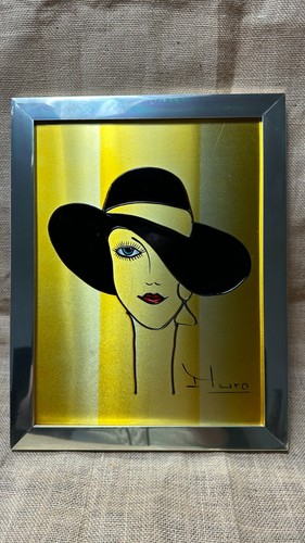 Tableau mural métal - tableau, femme