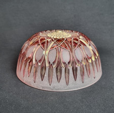 Globe Lampe Ancien Verre Rose