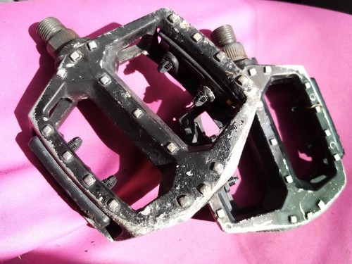 Bmx pedals old - bmx, black