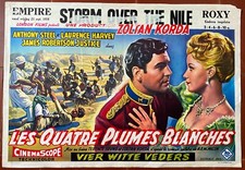 Affiche Belge LES 4 PLUMES