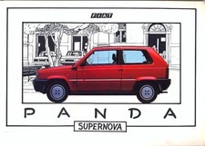 Fiat Panda 750 1000S D 4x4 SUPERNOVA 1985 Italian market colour sales brochure