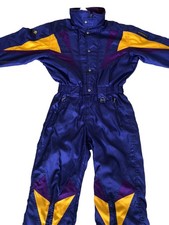 Vintage 80’s Men   Descente  Purple  All In One  Ski  Suit  Sz Chest 42” #230