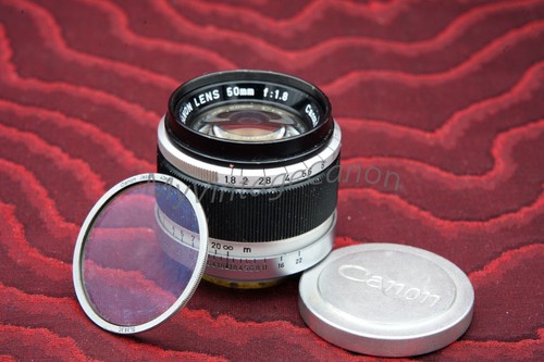 Canon lens 50mm - f1.8, ltm