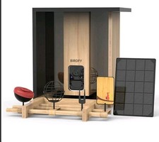 Birdfy Deluxe Edition Bamboo Bird Feeder With Camera & Solar Power Panel