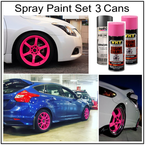 Pink wheels spray paint rim - wheels,