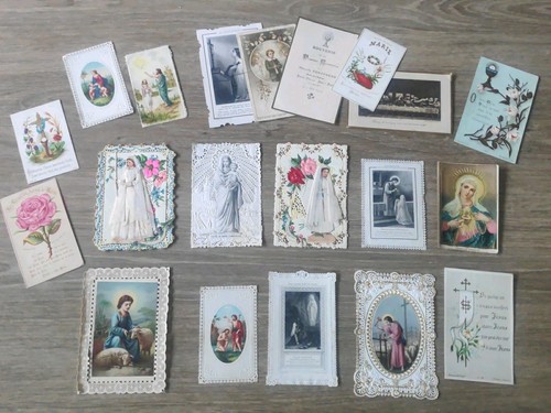 Lot canivets images pieuses - -,