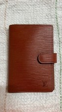 Authentique housse pour ordinateur portable Louis Vuitton Agenda PM Epi marro...