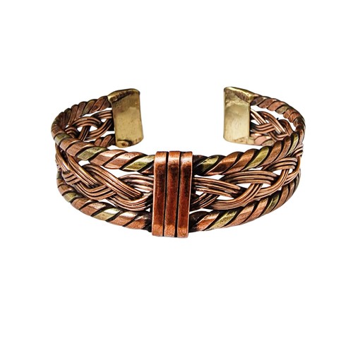 Bracelet manchette cuivre - bracelet,