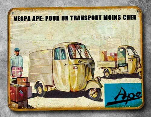 Plaque métal vintage - , vespa