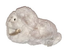 Peluche doudou lapin gris