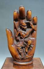 4.8 "Boxwood sculpté Bouddha