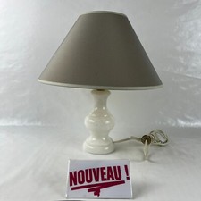 ➜MARBLE BEDSIDE LAMP/TABLE/DESK WHITE vintage/old 70s 80s