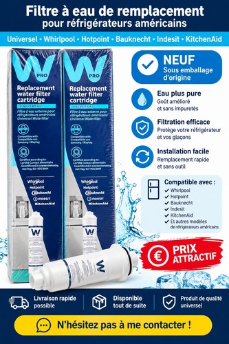 Wpro lot filtres à eau - de, 2