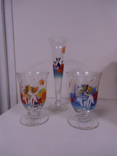 Verres pieds flute - verres,