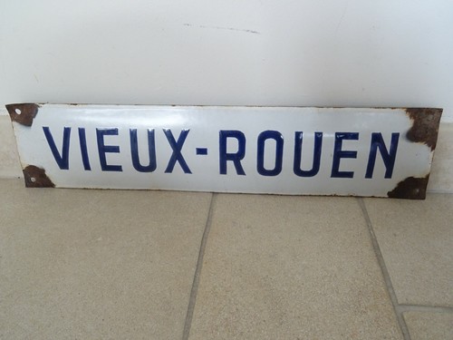 Plaque emaillee vieux - emaillee,
