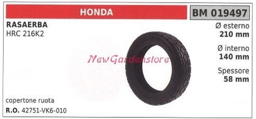 Pneu roue honda tondeuse hrc - pneu,