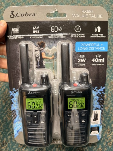 Cobra rx685 walkie talkie - walkie,