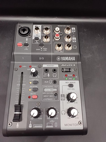 Yamaha ag03mk2 channel live - 3-channel,